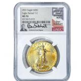 2021 $50 Gold American Eagle 1oz NGC MS70