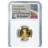 1991 $10 Gold American Eagle 1/4oz NGC PF70 Ultra