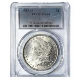 1887-O Morgan Silver Dollar PCGS MS64