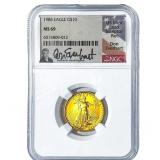 1986 $10 Gold America Eagle 1/4oz NGC MS69