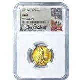 1987 $10 Gold American Eagle 1/4oz NGC MS69