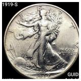 1919-S Walking Liberty Half Dollar CHOICE AU
