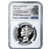 2018-W $25 Palladium American Eagle 1oz NGC PF70 U