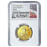 2021 $25 Gold American Eagle 1/2oz NGC MS70