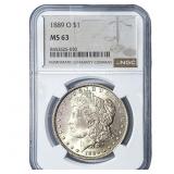 1889-O Morgan Silver Dollar NGC MS63