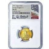 2021 $10 Gold American Eagle 1/4oz NGC MS70