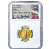 2021 Gold $10 American Eagle 1/4oz NGC MS70