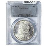 1878-CC Morgan Silver Dollar PCGS MS63