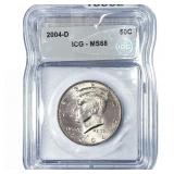 2004-D Kennedy Half Dollar ICG MS68