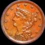 1849 Braided Hair Half Cent UNCIRCULATED