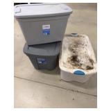Totes w/ Lids (3)