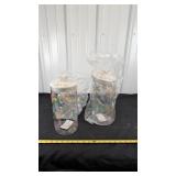Glass Butterfly Jars