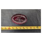 VINTAGE CRANBERRY GLASS LOT