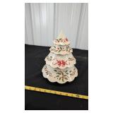 Lenox Christmas Tree Cookie Jar