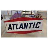 ATLANTIC DOUBLE SIDED METAL SIGN