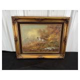 Hunting Dog Oil Painting by Hoffman