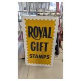 ROYAL GIFT STAMPS METAL SIGN