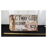 JAMES COAL COMPANY METAL SIGN