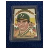 1986 Donruss Jose Canseco Diamond Kings