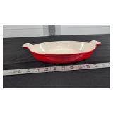 CAST IRON ENAMELWARE DISH