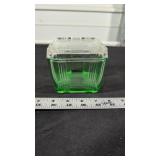 URANIUM GLASS REFRIGERATOR DISH