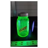 URANIUM GLASS CHIVES SHAKER