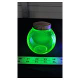URANIUM GLASS JAR
