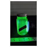 URANIUM GLASS SALT SHAKER