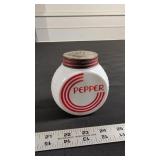 MILK GLASS PEPPER SHAKER