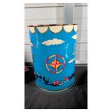 VINTAGE METAL TRASHCAN