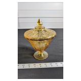 DEPRESSION GLASS CANDY DISH