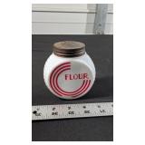 MILK GLASS FLOUR SHAKER