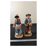 HOMCO FARMER FAMILY FIGURINES
