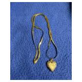 14k Necklace w/ GF Pendant