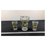 WHATABURGER PITCHER AND GLASSES