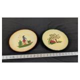 BLUE RIDGE HAND PAINTED PLATES CHIPPED