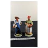HOMCO FARMER FAMILY FIGURINES