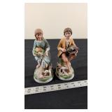 HOMCO FARMER FAMILY FIGURINES