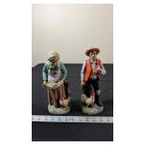 HOMCO FARMER FAMILY FIGURINES