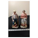 HOMCO FARMER FAMILY FIGURINES