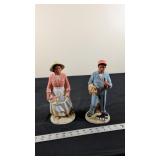 HOMCO FARMER FAMILY FIGURINES
