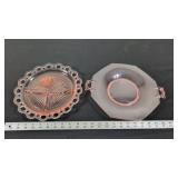DEPRESSION GLASS PLATES