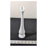 MILK GLASS SWUNG VASE