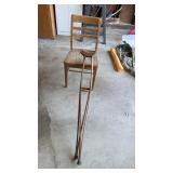 CHAIR AND CRUTCHES