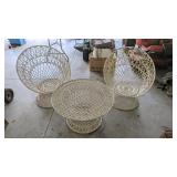 MCM RUSSELL WOODARD SPUN FIBERGLASS PATIO SET