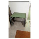 METAL DROP LEAF TABLE