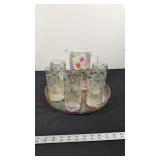 PLASTIC PITCHER AND CUPS