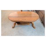 OAK COFFEE TABLE 17' TALL X 40' X 23'