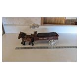 CAST IRON HORSE CART