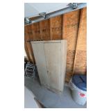 METAL CABINET WITH CONTENTS